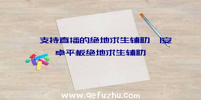 「支持直播的绝地求生辅助」|安卓平板绝地求生辅助